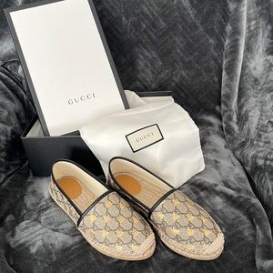 Gucci espadrilles-G’s with Gold Bee -size 8 / 38 -worn once